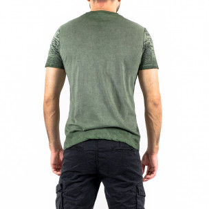 Ανδρική πράσινη κοντομάνικη μπλούζα Lagos 21236 2