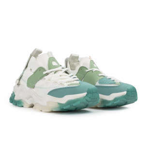 Γυναικεία πράσινα Sneakers Κάλτσα Chunky Jomix SD5375-15  2
