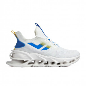 Ανδρικά λευκά αθλητικά παπούτσια Bolt  Kiss GoGo 228-11