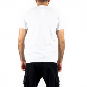 Ανδρική λευκή κοντομάνικη μπλούζα FC-10115 2