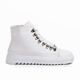 Ανδρικά λευκά sneakers Trekking design Wagoon