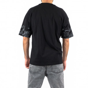 Breezy Ανδρική μαύρη κοντομάνικη μπλούζα  22201116 2