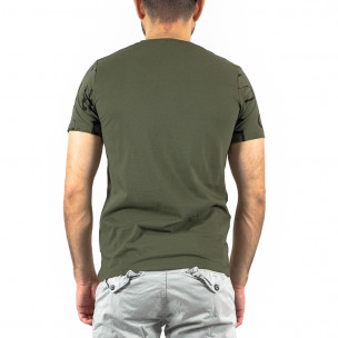 Ανδρική πράσινη κοντομάνικη μπλούζα Lagos 21217 2