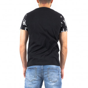 Ανδρική μαύρη κοντομάνικη μπλούζα Lagos 21217 2