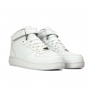 Ανδρικά λευκά ψηλά sneakers Classic A03 2