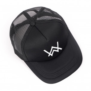 Ανδρικό μαύρο καπέλο μπέιζμπολ με δίχτυ 2