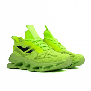 Ανδρικά πράσινα αθλητικά παπούτσια Bolt Fluo  Kiss GoGo 228-1 2
