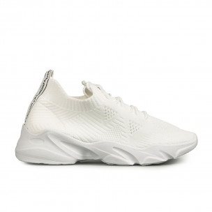 Γυναικεία λευκά αθλητικά παπούτσια κάλτσα X3710