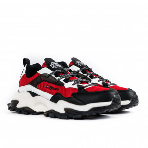 Ανδρικά κόκκινα sneakers Chunky LT11 2
