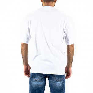 Breezy Ανδρική λευκή κοντομάνικη μπλούζα  22201061 2