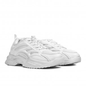Ανδρικά λευκά αθλητικά παπούτσια Joy Way R650-B  2