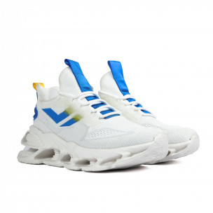 Ανδρικά λευκά αθλητικά παπούτσια Bolt  Kiss GoGo 228-11 2
