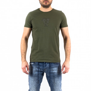 Ανδρική πράσινη κοντομάνικη μπλούζα Lagos 21319 2