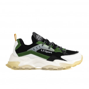 Ανδρικά πράσινα sneakers Chunky LT11