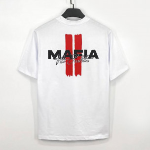 Ανδρική λευκή κοντομάνικη μπλούζα Made in Italy 2