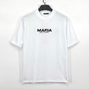 Ανδρική λευκή κοντομάνικη μπλούζα Made in Italy
