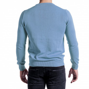 Ανδρικό γαλάζιο πουλόβερ VKG  2