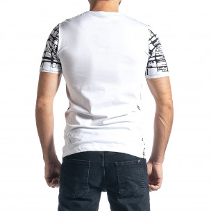 Ανδρική λευκή κοντομάνικη μπλούζα Lagos 20695 2