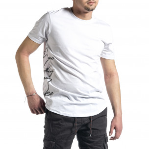 Ανδρική λευκή κοντομάνικη μπλούζα Breezy 