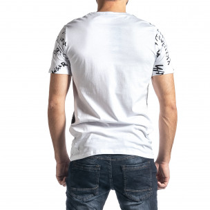 Ανδρική λευκή κοντομάνικη μπλούζα Lagos 20690 2