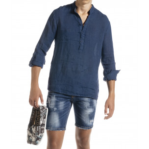 Ανδρικό γαλάζιο πουκάμισο Duca Homme 16666 - DU140213