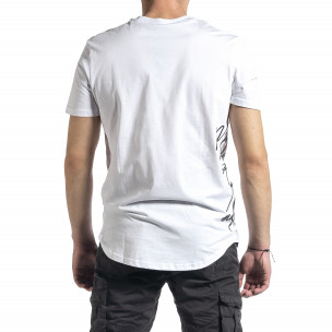 Ανδρική λευκή κοντομάνικη μπλούζα Breezy 2