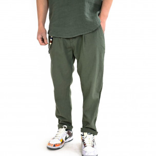 Ανδρικό πράσινο παντελόνι Just West LINO 06