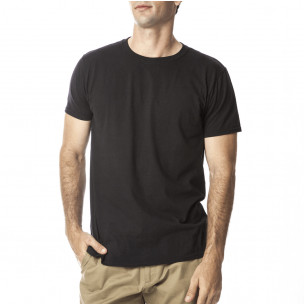 Ανδρική μαύρη κοντομάνικη μπλούζα Anvil-Gildan