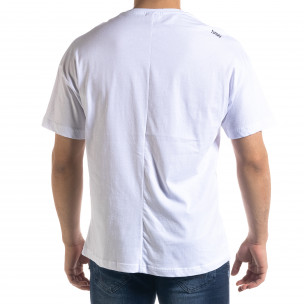 Ανδρική λευκή κοντομάνικη μπλούζα SAW 2