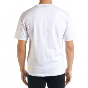 Ανδρική λευκή κοντομάνικη μπλούζα Breezy 2