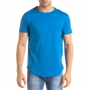 Ανδρική γαλάζια κοντομάνικη μπλούζα Clang