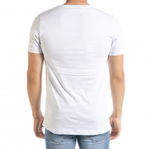 Ανδρική λευκή κοντομάνικη μπλούζα Clang 2