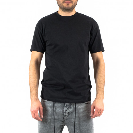 Ανδρική μαύρη κοντομάνικη μπλούζα Duca Homme 176593