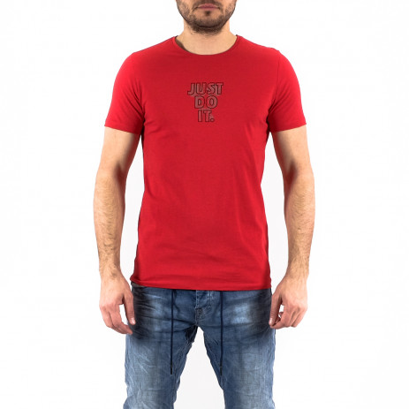 Ανδρική κόκκινη κοντομάνικη μπλούζα Lagos 21319 2