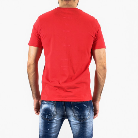 Ανδρική κόκκινη κοντομάνικη μπλούζα Breezy 22201105 2