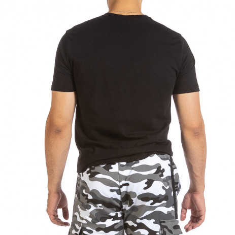 Ανδρική μαύρη κοντομάνικη μπλούζα Soni Fashion 2