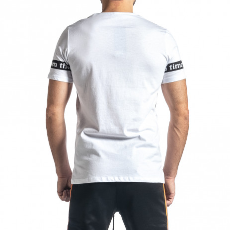 Ανδρική λευκή κοντομάνικη μπλούζα Lagos 2