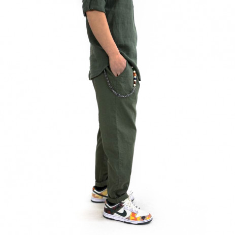 Ανδρικό πράσινο παντελόνι Just West LINO 06 2