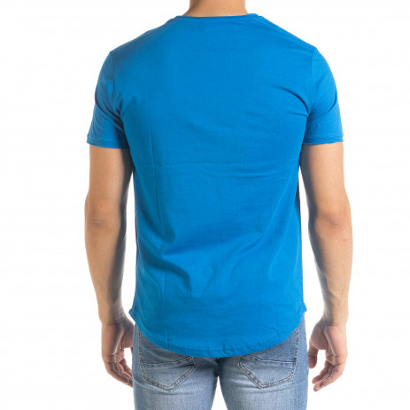 Ανδρική γαλάζια κοντομάνικη μπλούζα Clang 2