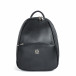 Γυναικεία μαύρη τσάντα backpack shagreen il071022-3 2