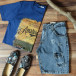 Ανδρική γαλάζια κοντομάνικη μπλούζα D Park it010720-24 4