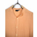 Just West Ανδρικό λινό πορτοκαλί πουκάμισο  LINO2023-CA02 it260523-6 5