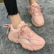Γυναικεία ροζ Chunky sneakers με δίχτυ M06 it110221-8 5