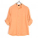 Just West Ανδρικό λινό πορτοκαλί πουκάμισο  LINO2023-CA02 it260523-6 3
