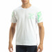 Ανδρική λευκή κοντομάνικη μπλούζα Uniplay it120619-39 3