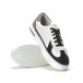 Γυναικεία λευκά sneakers με μαύρες- μπεζ λεπτομέρειες it250119-44 4