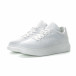 Ανδρικά λευκά υφασμάτινα sneakers με χοντρή σόλα it270219-2 3