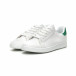 Ανδρικά λευκά αθλητικά παπούτσια με πράσινη λεπτομέρεια it040619-1 3