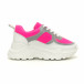 Γυναικεία Chunky ροζ αθλητικά παπούτσια it050619-59 2