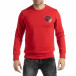 Ανδρική κόκκινη μπλούζα με ανατολίτικο μοτίβο it261018-93 2